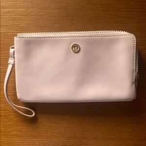 Lululemon Athletica Pink Wristlet Clutch with Textured Finish